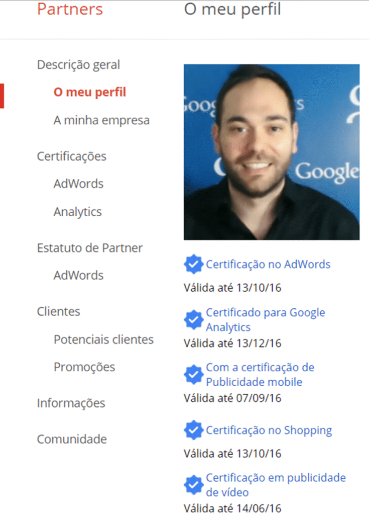 Obter o Certificado do Google AdWords